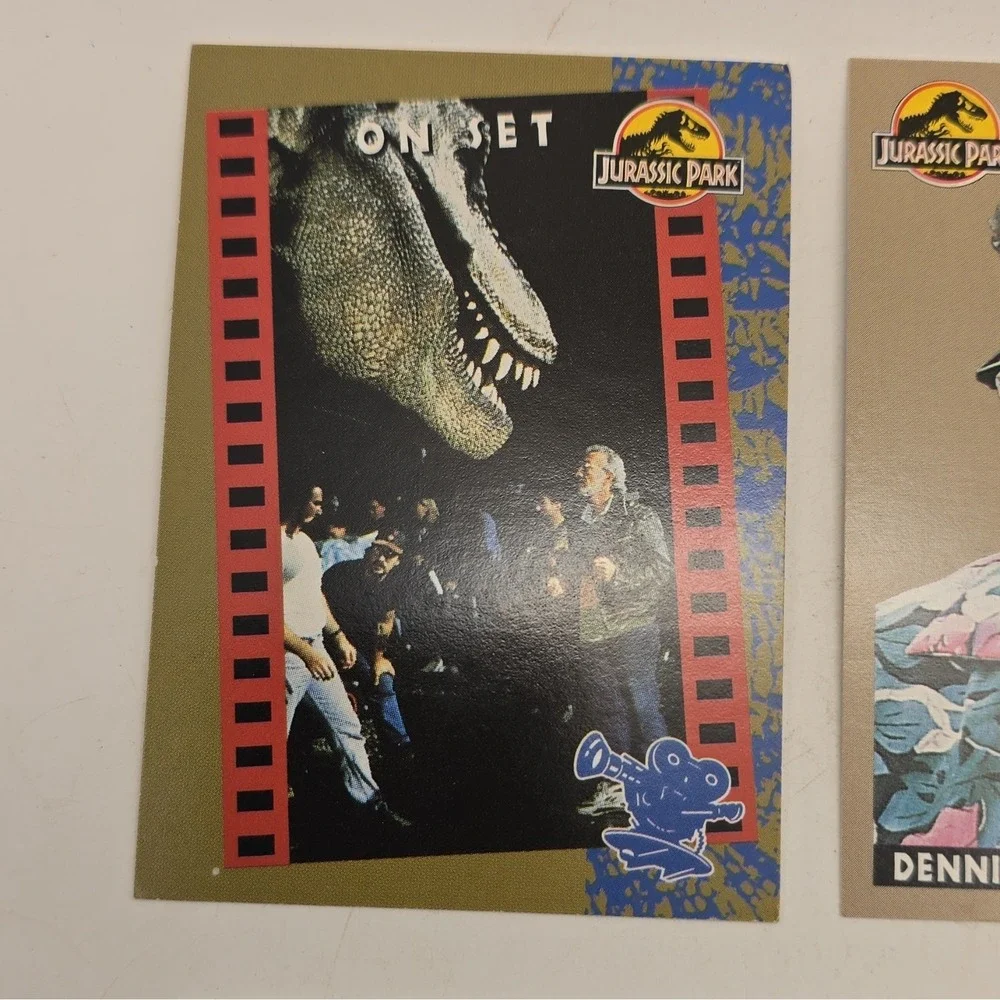 1993 Topps Co. Jurassic Park Trading Cards Lot Of 5 Cards